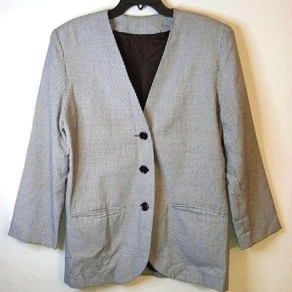 Vintage Houndstooth Blazer - Picture 1 of 3